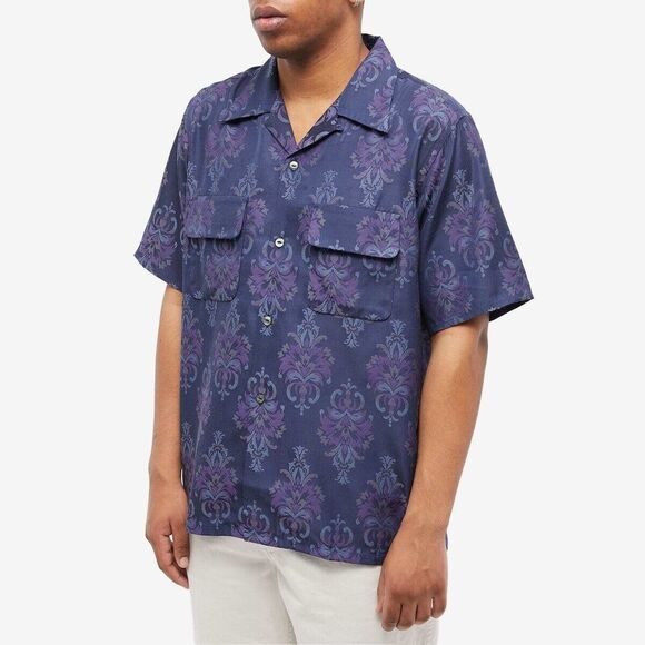 NEEDLES ORNAMENT JACQUARD VACATION SHIRT | Sz: L | Ret: $416 - Picture 3 of 5